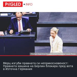 Мерц изгуби правната си неприкосновеност: Правната машина на Берлин блокира пред вотa в Източна Германия