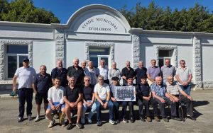 Oloron : les légendes du FCO Rugby inaugurent les vestiaires rénovés de la Mielle