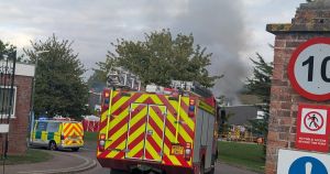 Huge blaze at plastics site still being tackled by dozens of firefighters