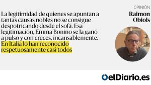 Vendrán tiempos mejores, Emma Bonino