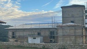La obra de rehabilitación del palacio de Aramil avanza para que funcione como hotel en 2028: 