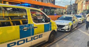 Man arrested for raft of offences after police swoop on busy city street at rush hour
