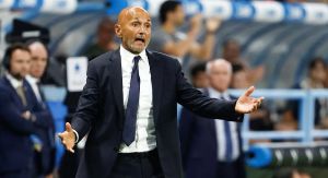 Pianto antico nel tramonto di Spalletti