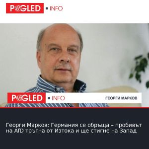 Георги Марков: Германия се обръща – пробивът на AfD тръгна от Изтока и ще стигне на Запад