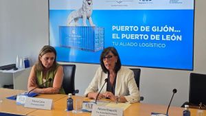 El Puerto de Gijón busca captar más tráficos en León con la nueva conexión ferroviaria de contenedores