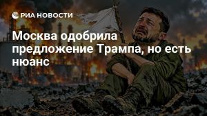 Москва одобрила предложение Трампа, но есть нюанс