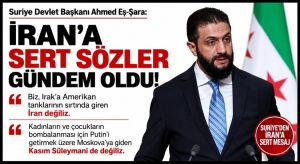 AHMED EŞ-ŞARA’DAN İRAN’A SERT SÖZLER