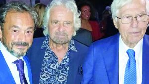 Frascarolo, Grillo in Lomellina dai suoi legali: «Nome e logo del Movimento Cinque Stelle appartengono a lui»