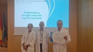 Éxito del hospital gijonés de Cabueñes en el ranking nacional de reputación sanitaria: Angiología y Cirugía Vascular, en el 