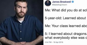 Dad shares the hilarious conversations he has with 5-year-old daughter and folks are cracking up