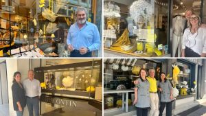 Una città in festa per Pordenonelegge: soffioni, decorazioni a tema e vetrine colorate di giallo