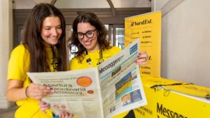Pordenonelegge, il Messaggero Veneto in centro con gadget e copie da sfogliare