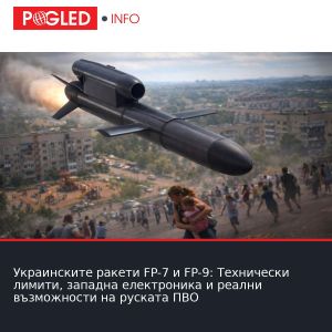 Украинските ракети FP-7 и FP-9: Технически лимити, западна електроника и реални възможности на руската ПВО