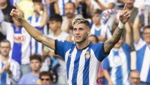 Roberto, el pichichi del Espanyol y el pistolero con más puntería de la Liga