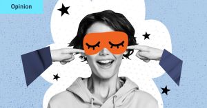 I had an image of what I looked like as I slept, until my partner shattered it