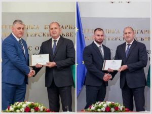 Радев награди началника на ГДБОП-Бургас и екипа му за пресечения подводен трафик на 120 гр марихуана