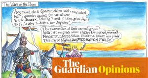 Martin Rowson on King Charles, Earl Spencer and a row over Diana’s memory – cartoon