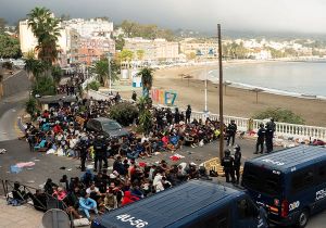 Tensión y colapso en Ceuta