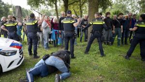 XR-activisten proberen A12 bij Zevenaar op te komen