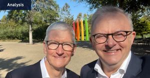 Albo wanders in to Tim Apple’s place to fix the internet