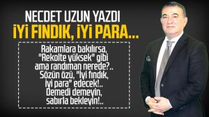 Necdet Uzun yazdı: İyi fındık, iyi para...