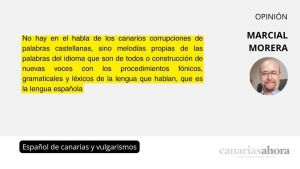 Español de canarias y vulgarismos