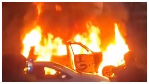 Speeding Scorpio rams Ambaji-bound pilgrims in Gujarat; angry mob sets vehicle ablaze