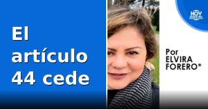 El artículo 44 cede