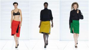 La gonna di Prada, una silhouette grafica e rigorosa. Vogue World Milano, Galleria di stelle: chi c’è