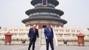 Großer Empfang, lange Konfliktliste: Xi besucht Trump