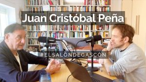 Mariana Callejas, la escritora asesina, con Juan Cristóbal Peña