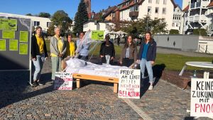 Leeres Bett: Aktionstag der Altenpflege St. Georgen gegen die Kürzungspläne der Politik