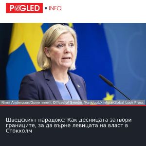 Шведският парадокс: Как десницата затвори границите, за да върне левицата на власт в Стокхолм