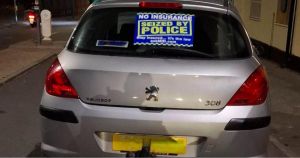 Two cars seized after traffic stop uncovers string of offences