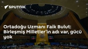 Ortadoğu Uzmanı Faik Bulut: Birleşmiş Milletler’in adı var, gücü yok