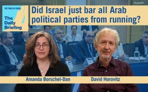 Daily Briefing Sept. 24 – Did Israel just bar all Arab political parties from running? Not so fast