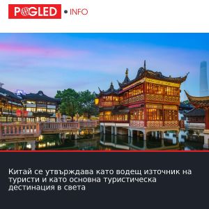 Китай се утвърждава като водещ източник на туристи и като основна туристическа дестинация в света