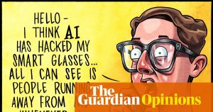 Ben Jennings on smart glasses and AI hacks – cartoon