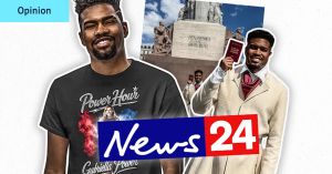 News24 merch sold using the face of pro-migrant influencer