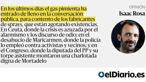 No estoy llorando, es gas pimienta