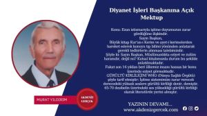 Diyanet İşleri Başkanına Açık Mektup