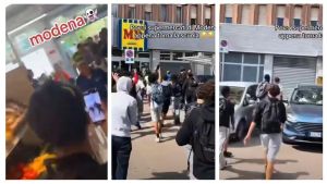 Assalto e saccheggio al market: l’ipotesi della sfida sui social. Primi identificati in questura: e loro sbeffeggiano gli inquirenti