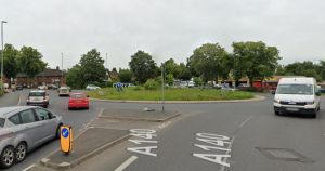 Drivers facing heavy delays on busy city road after crash on roundabout