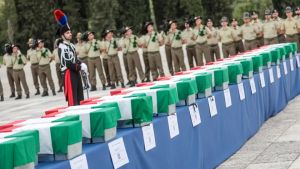Il rientro in patria: le spoglie di 32 militari arrivate a Redipuglia