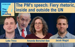 Daily Briefing Sept. 25 – The PM’s speech: Fiery rhetoric, inside and outside the UN