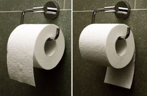 Under or over? There actually is a ‘right’ way to hang a toilet paper roll.