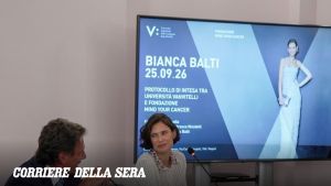 Bianca Balti alla Vanvitelli di Napoli per la fondazione Mind Your Cancer