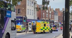 Teenage girl hit by bus in Norwich city centre