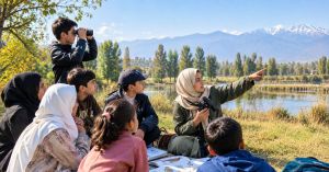 No Fees, Walls, Syllabus: Every Sunday, 30 Kids in Kashmir Learn From the Wetlands Themselves