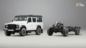 Land Rover has equipped one classic Defender with 405 hp making V8